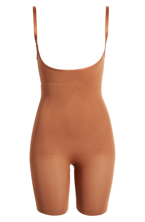 SKIMS Butt Enhancing Open Bust Bodysuit in Bronze