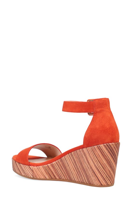 Shop Pelle Moda Witten Wedge Sandal In Mandarin