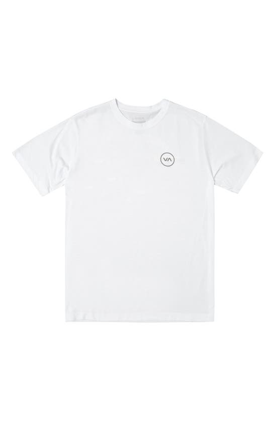Rvca Va Levels Performance Graphic Tee In White
