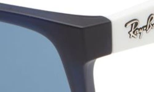 Ray Ban Ray-ban Justin 54mm Rectangular Sunglasses In Blue/dark Blue