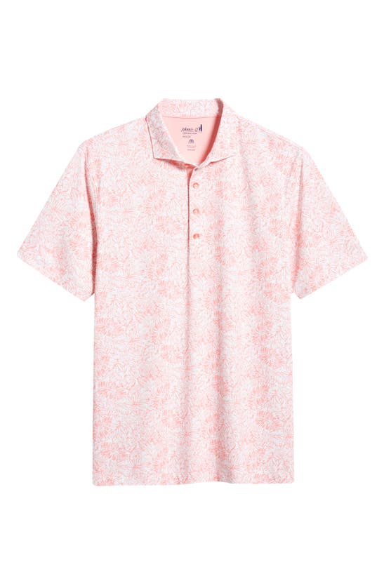 Shop Johnnie-o Hideaway Floral Prep-formance Polo In Paloma