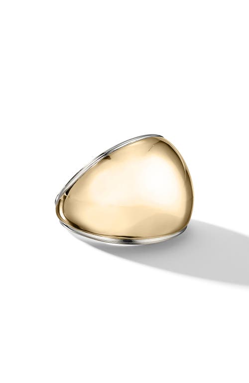 Shop Cast The Gold Play Dome Ring In Gold/silver