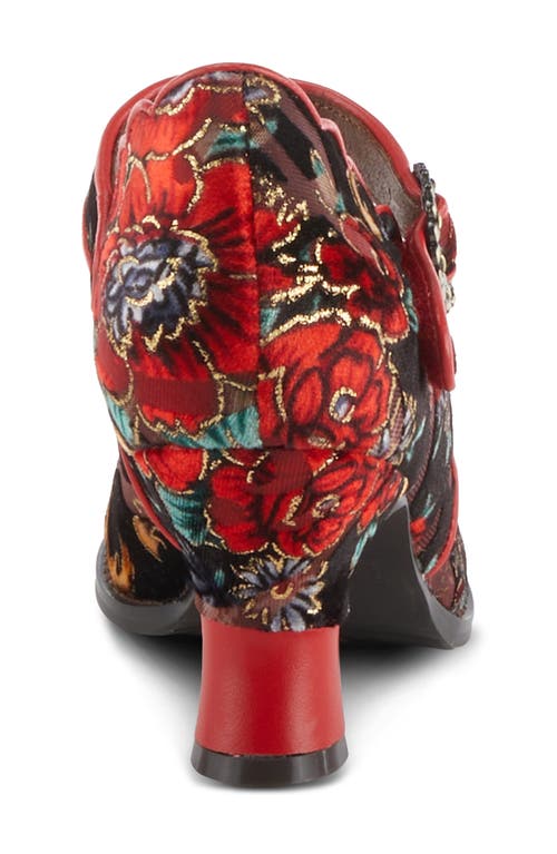 L'artiste By Spring Step Adodora Mary Jane Pump In Red Multi