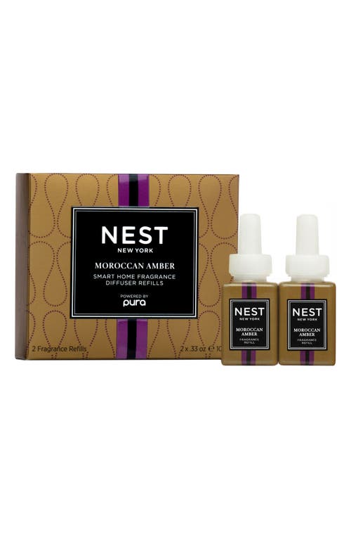 Shop Nest New York X Pura Home Fragrance Diffuser Refill Duo In Moroccan Amber