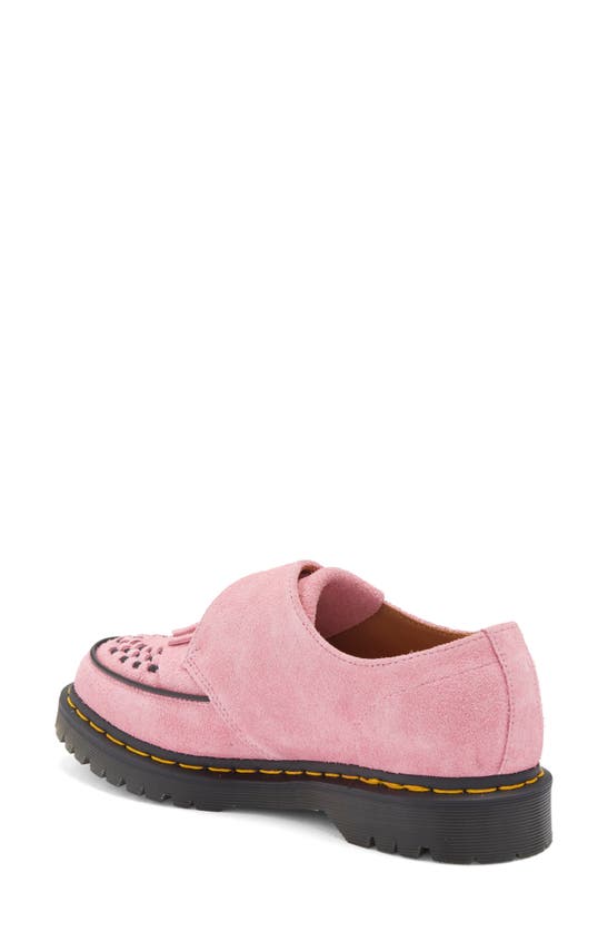 Shop Dr. Martens' Dr. Martens Ramsey Kiltie Buckle Suede Creeper Shoe In Fondant Pink