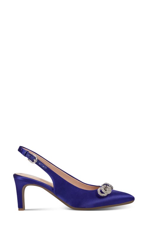 Shop Easy Spirit Roxanne Slingback Pointed Toe Pump In Deep Blue