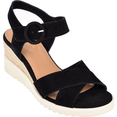 Evolve Zayne Wedge Sandal- Black