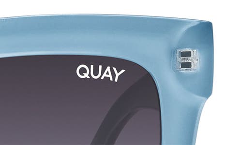 Shop Quay Icy 47mm Gradient Square Sunglasses In Blue/smoke Gradient