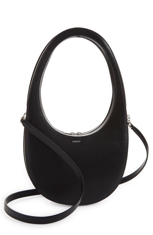 Women's Swipe Micro Baguette Bag In Glossy Faux Leather by Coperni
