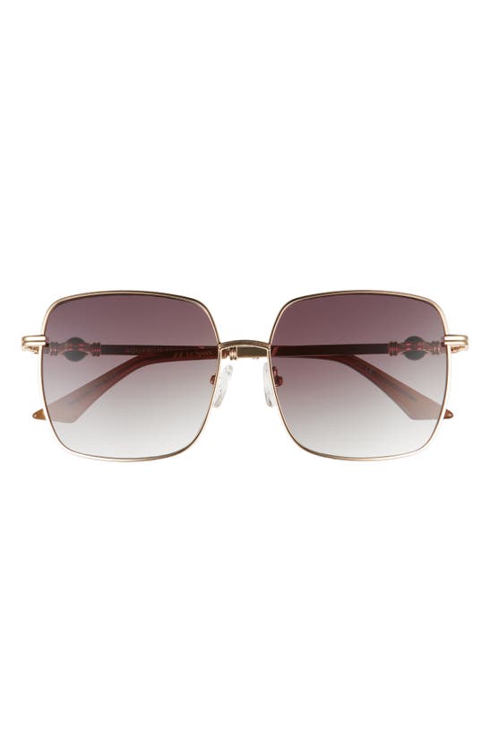 Le Specs Aquarius Sphere 58mm Gradient Square Sunglasses In Gold