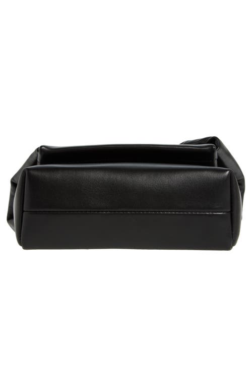 Jw Anderson Medium Twister Leather Top Handle Bag In Black