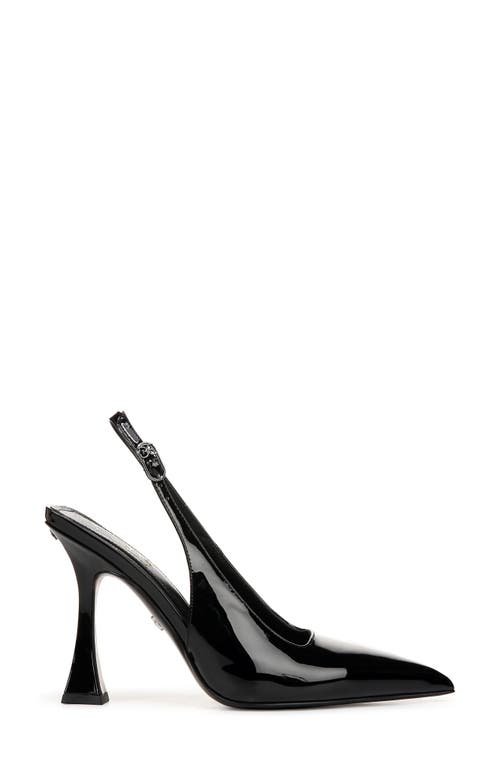 Shop Sam Edelman Odette Slingback Pointed Toe Pump In Black Patent