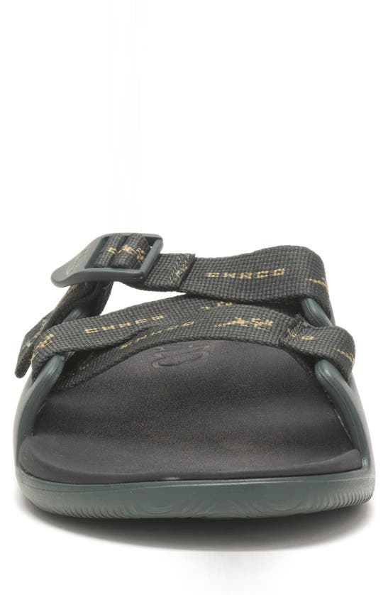 Chaco Chillos Slide Sandal In Gecko Scarab