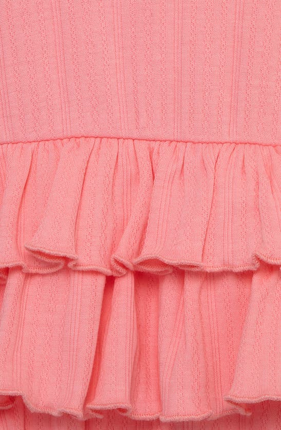 Shop Little Me Bubble Knit Romper & Headband Set In Pink