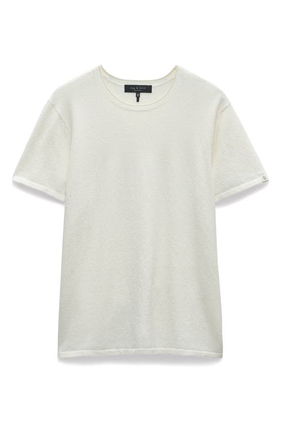 Shop Rag & Bone Terry Cloth T-shirt In Ivory