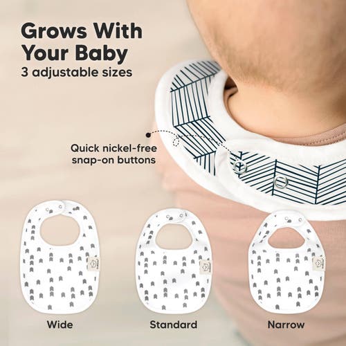 Shop Keababies 8-pack Baby Drool Bibs In Grayscape