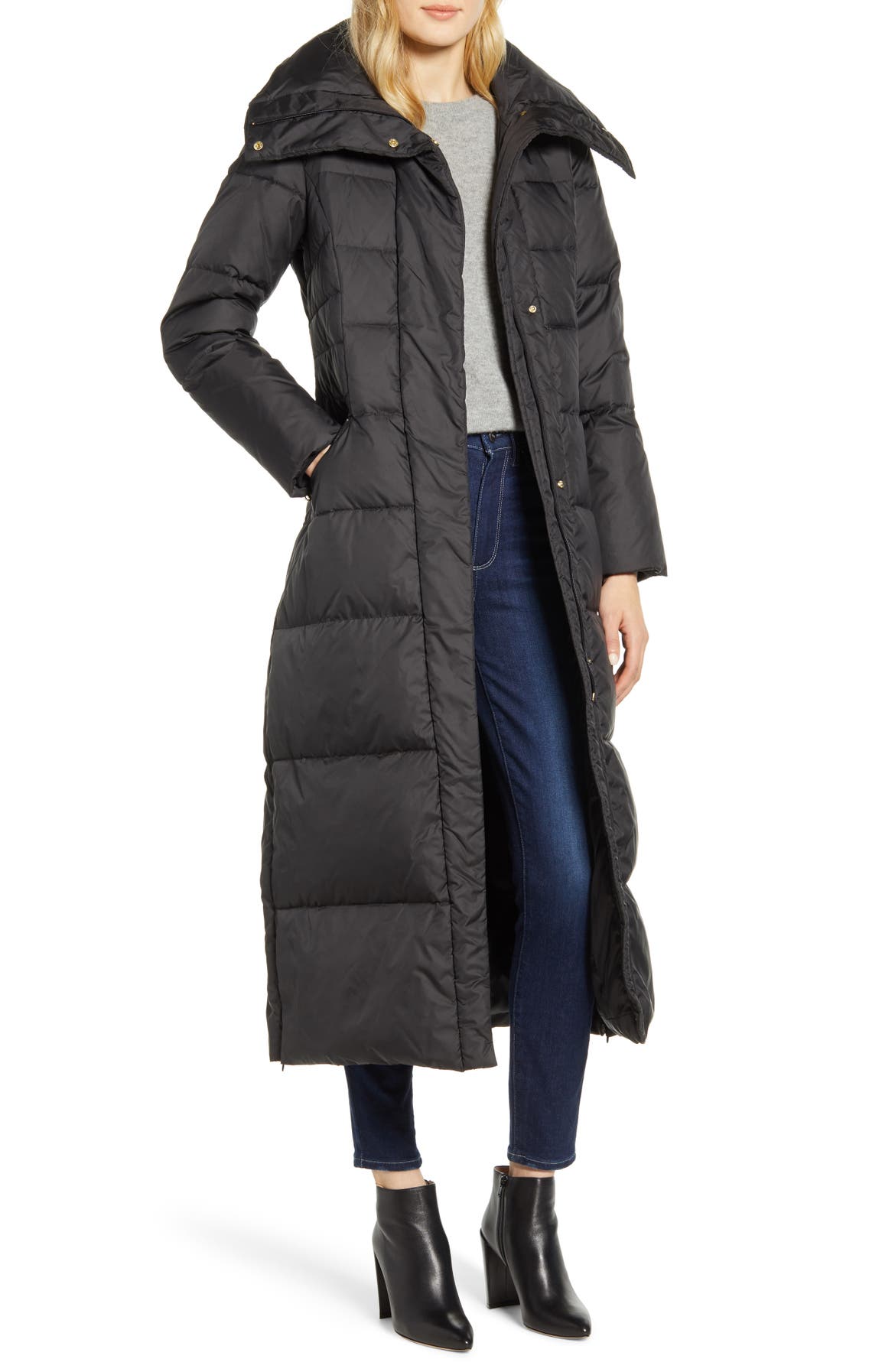 Cole Haan Signature Long Down & Feather Coat | Nordstrom