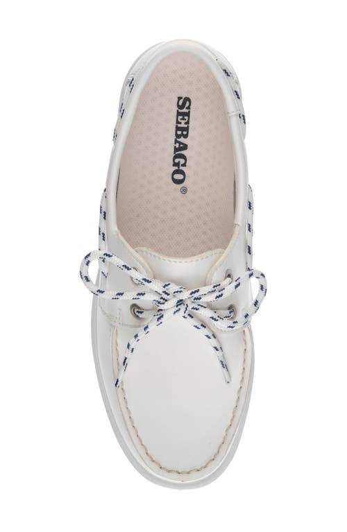 Shop Sebago Jackman Boat Shoe In White