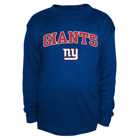 Women's Junk Food Red New York Giants Pocket Thermal Long Sleeve T-Shirt