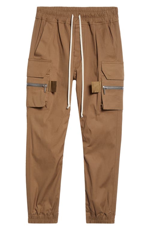 Shop Rick Owens Porterville Mastodon Cargo Joggers In Bean