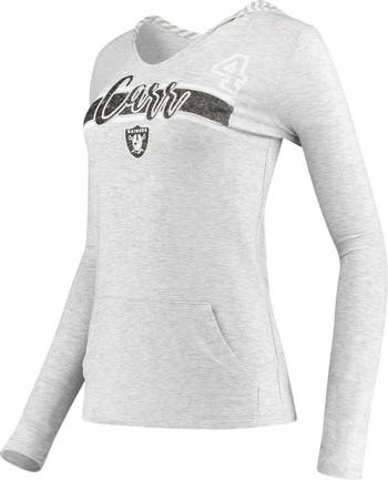 Women's G-III 4Her by Carl Banks White/Black Las Vegas Raiders Fashion Illustration T-Shirt Size: Extra Large