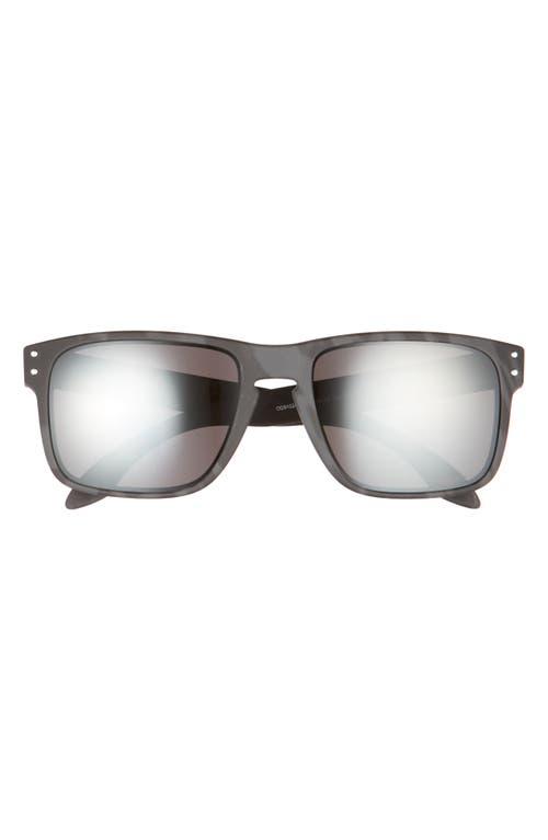 Shop Oakley Holbrook 55mm Square Sunglasses In Matte Black/prizm Black