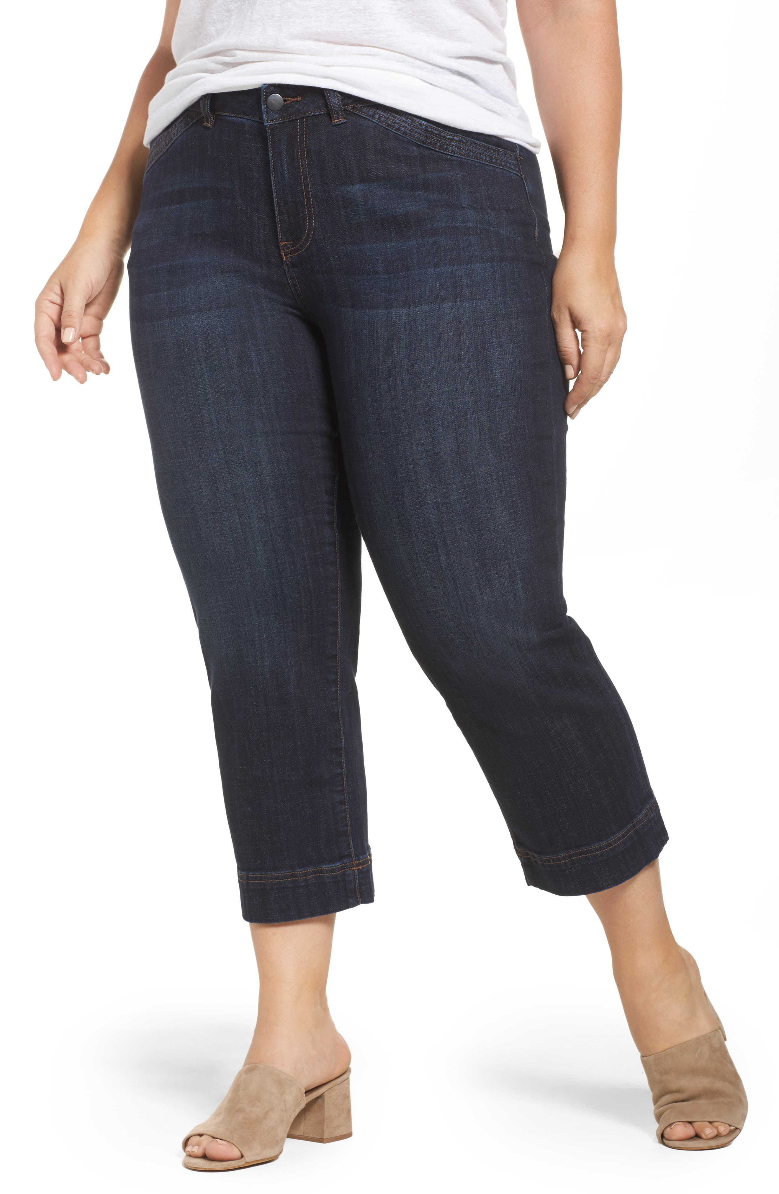 Sejour Wide Leg Crop Jeans (Plus Size) Nordstrom