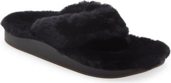 OluKai Kipea Heu Genuine Shearling Slide Sandal (Women)