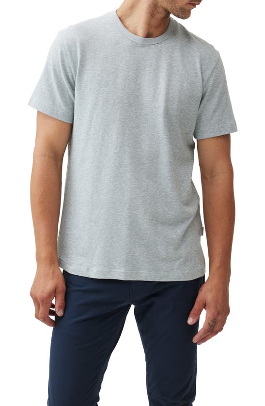 Shop Rodd & Gunn Fairfield Sports Fit Cotton & Linen T-shirt In Ash