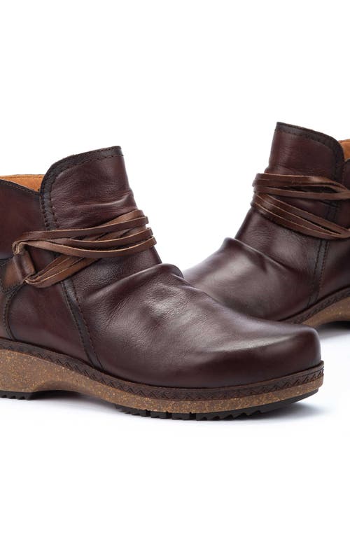 Pikolinos Granada Scrunch Bootie In Caoba Ii