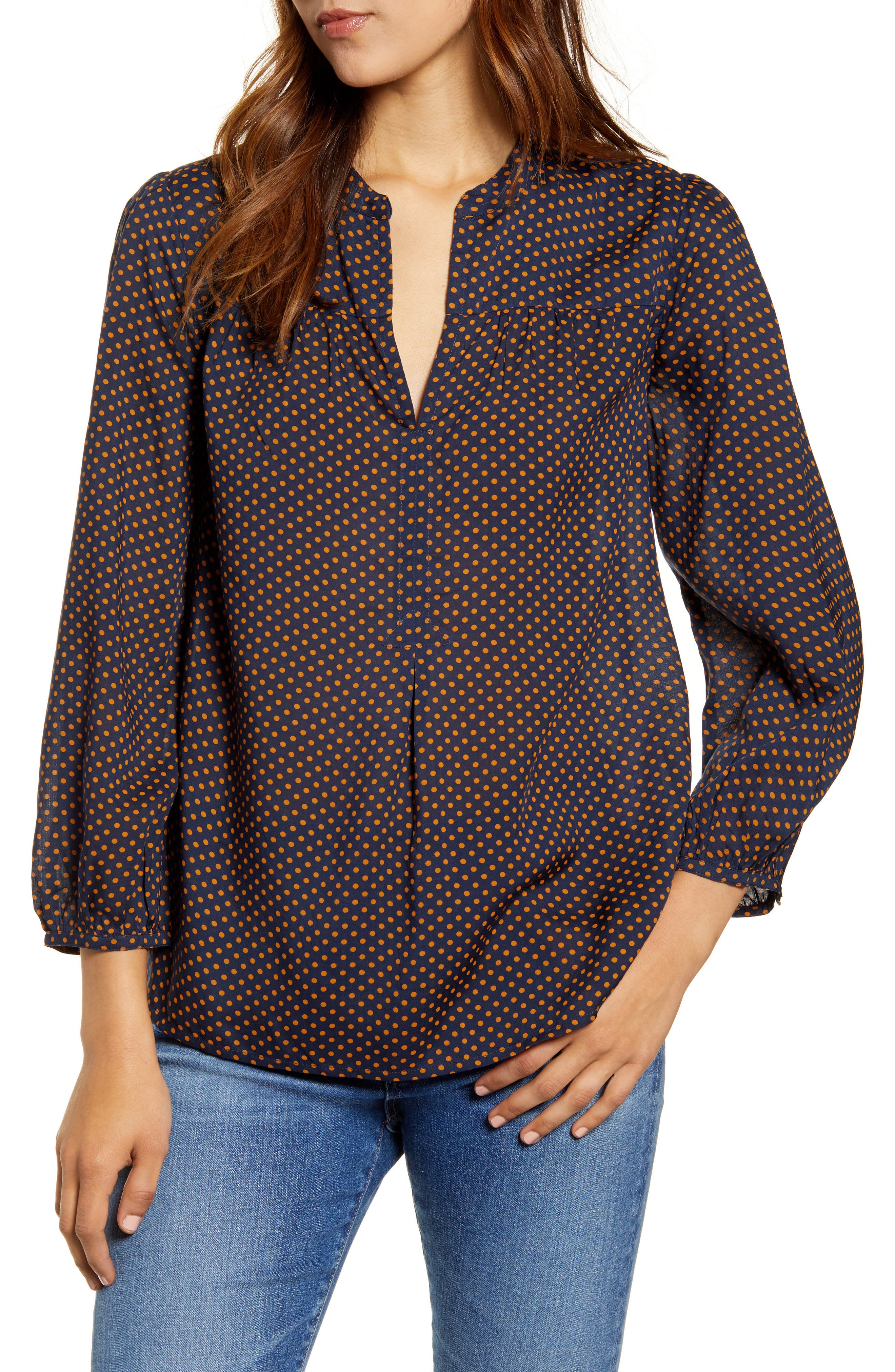 lucky brand polka dot sweater