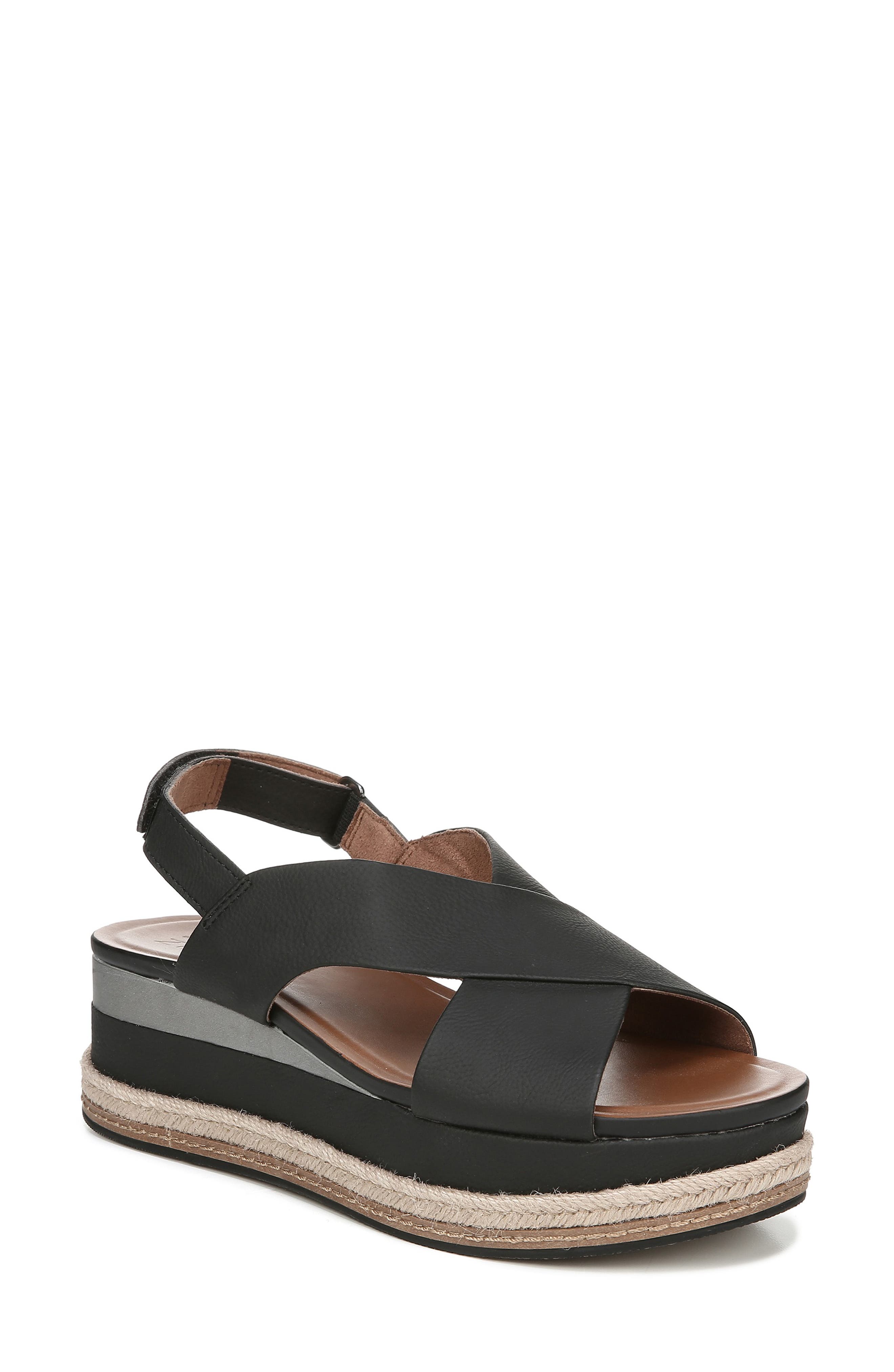 Naturalizer Baya Espadrille Wedge Sandal, Black
