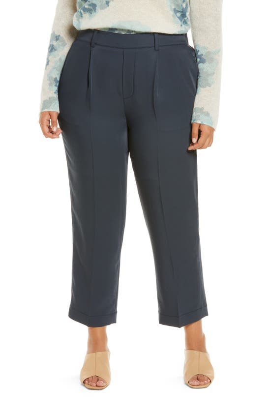 Vince Tapered Pull-on Pants In Dark Tide