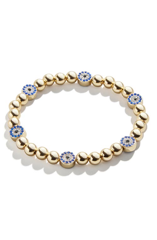 BaubleBar Isabella Beaded Stretch Bracelet in Gold at Nordstrom