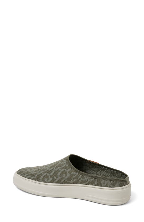 Shop Dearfoams Annie Slip-on Sneaker In Moss Knit