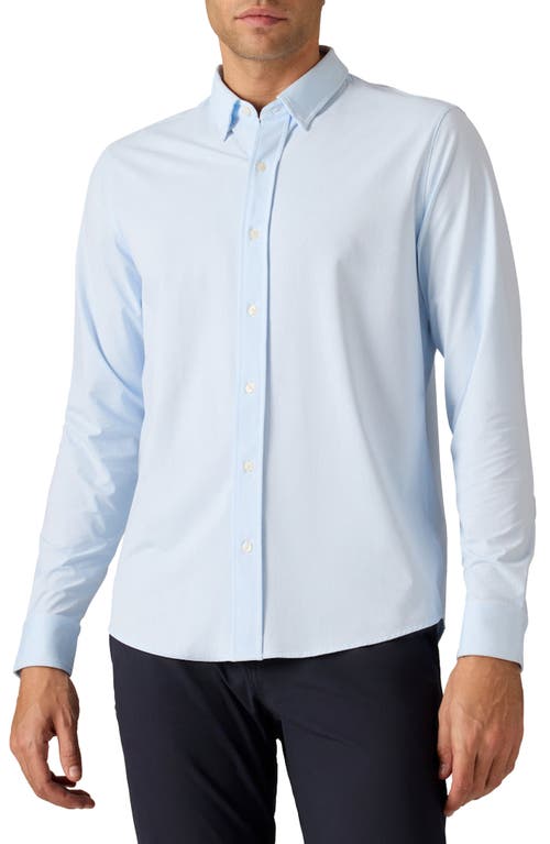 Commuter Slim Fit Stretch Button-Up Shirt in Blue Stripe