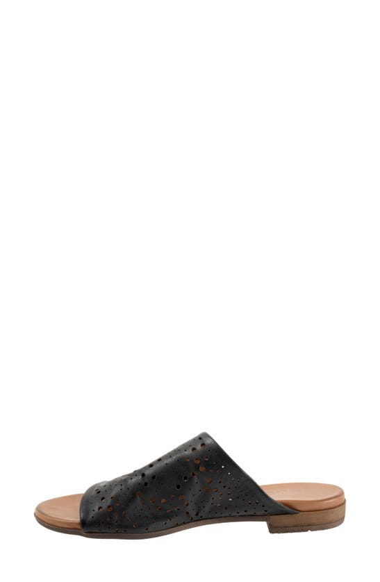 Shop Bueno Turner Perforated Slide Sandal In Black