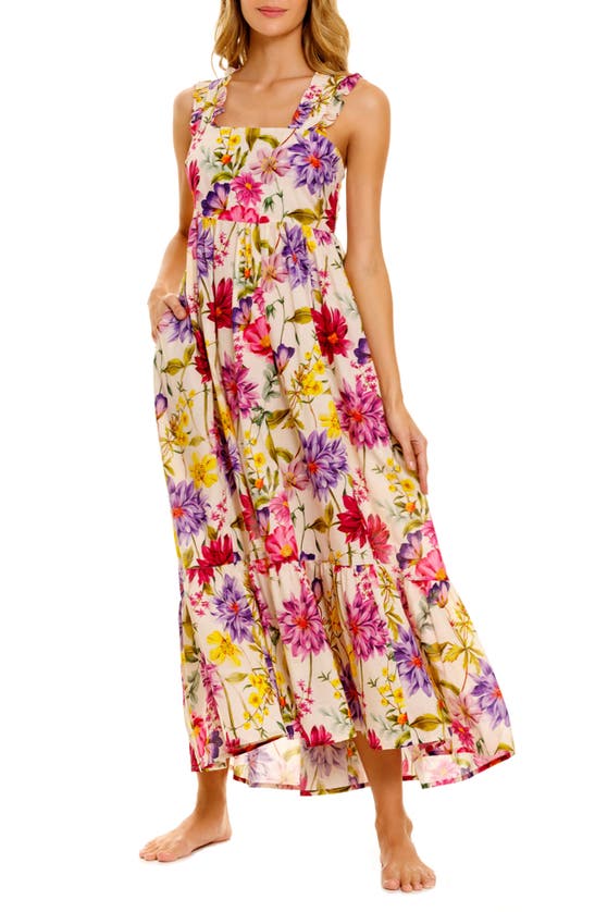 The Lazy Poet Women's Summer Soirée Mika Wind Floral Cotton Maxi Dress In Wind Flower