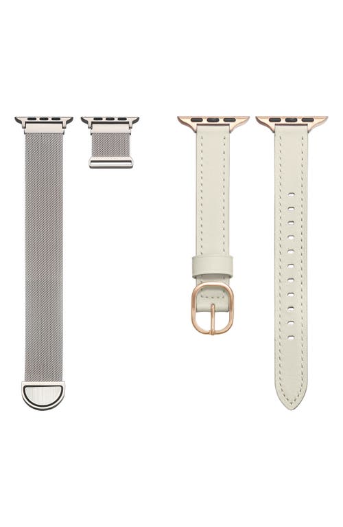 The Posh Tech Assorted 2-pack Apple Watch® Watchbands In White/starburst