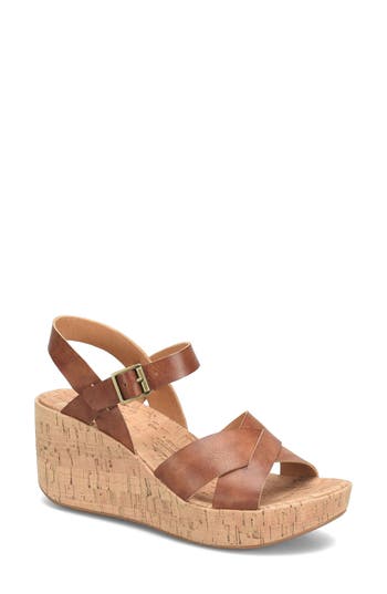 Korks Denica Wedge Sandal In Brown