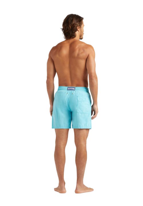Vilebrequin Ronde Des Tortues Aqua Reactive Swim Shorts In Bora Bora