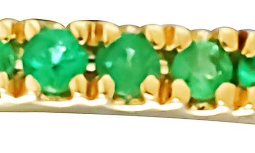 Bony Levy 18k Gold El Mar Semiprecious Pavé Ring In 18k Yellow Gold - Emerald