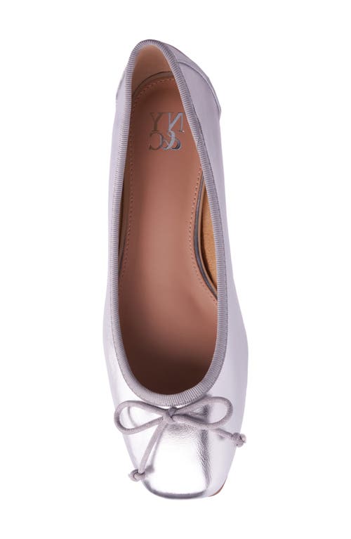 Shop New York And Company Paulina Ballet Flat In Silver