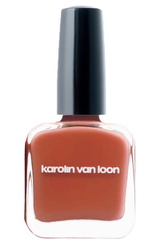 Shop Karolin Van Loon Figue Orange Nail Polish