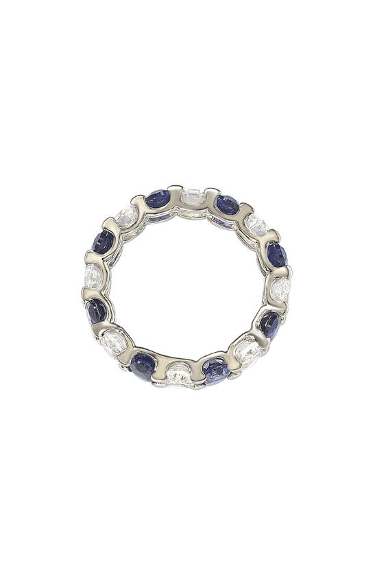 SUZY LEVIAN SUZY LEVIAN OVAL CUT SAPPHIRE BAND RING