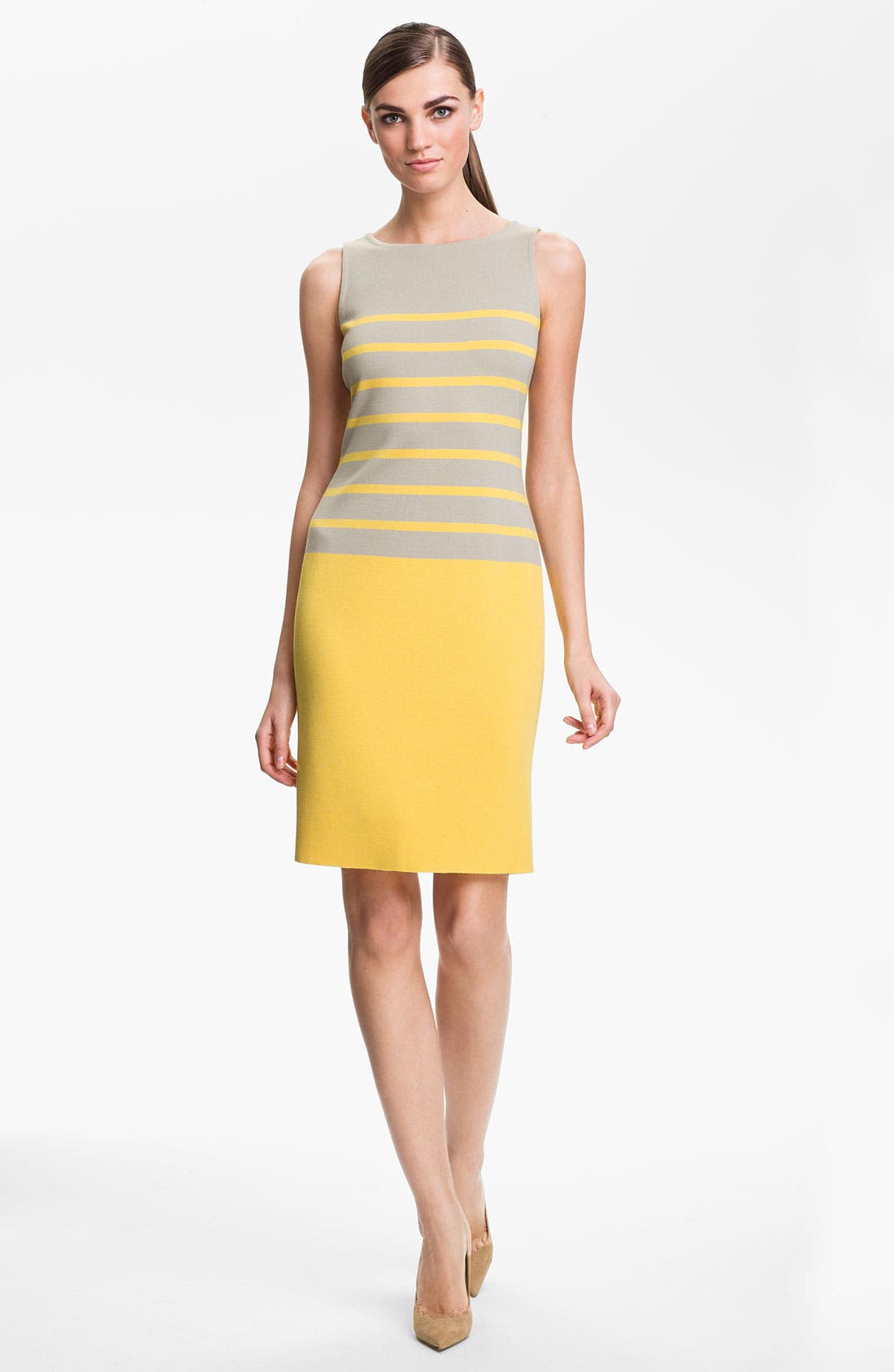 St. John Collection Stripe Milano Knit Dress Nordstrom