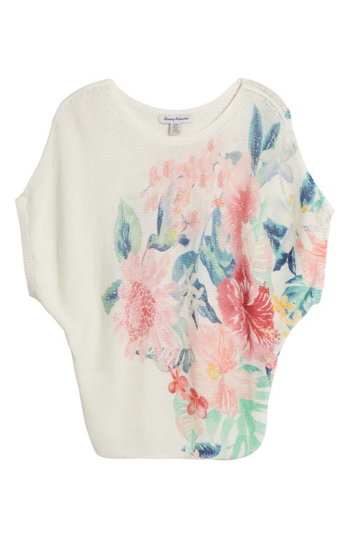 Shop Tommy Bahama Perfectly Paradise Floral Mesh Sweater In White