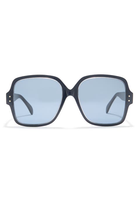 56mm Aliana Oversize Novelty Sunglasses