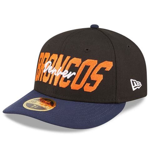 Men's New Era Orange Denver Broncos Tri-Tone 59FIFTY Fitted Hat