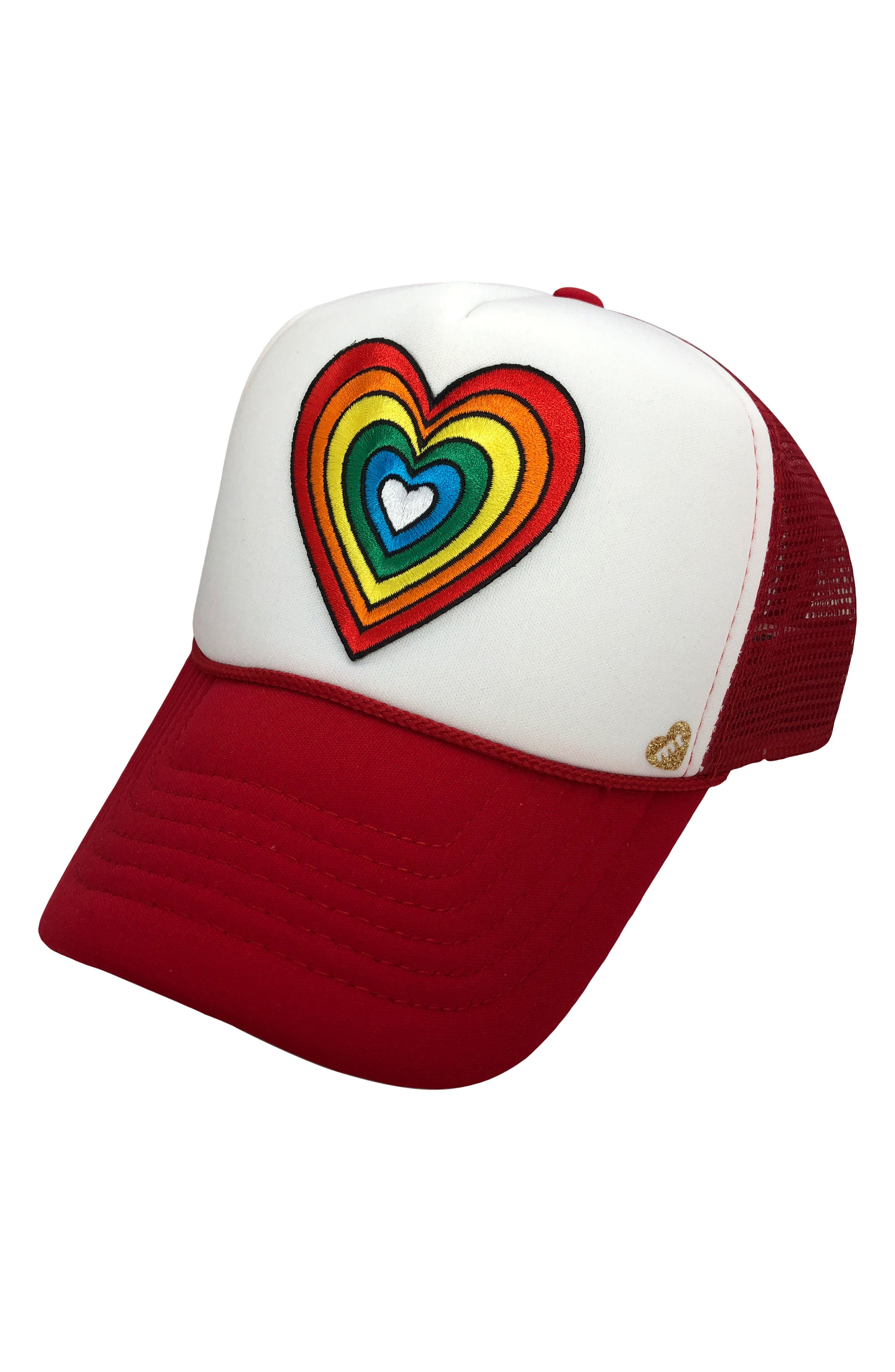 rainbow rainbow mother goose club on Mother Trucker Co Rainbow Heart Trucker Hat Kid Nordstrom